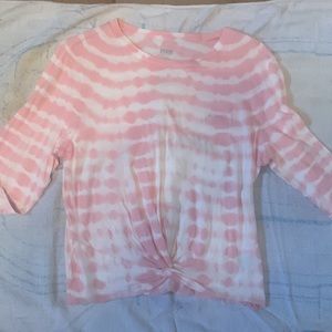 Pink Long Sleeve Crop